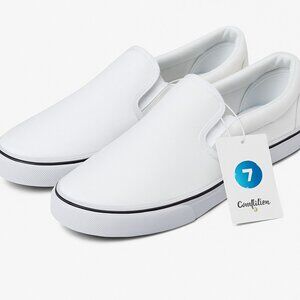 Goodfellow & Co White Canvas Slip-On Shoes – Size 7 – Brand New – Casual Classic